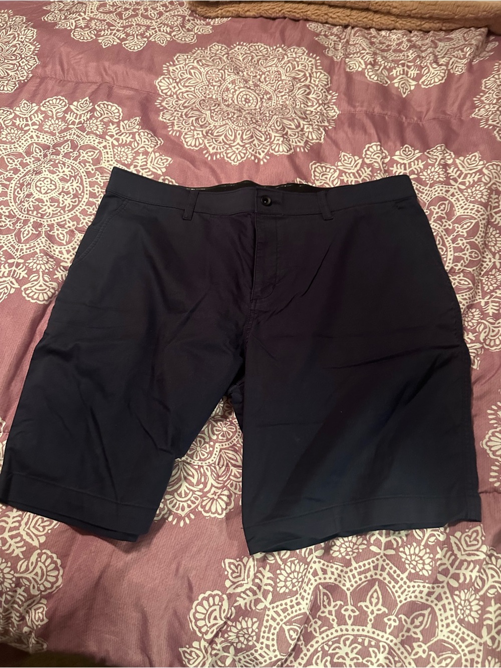 Nike Men's Navy Flat Front Golf Shorts